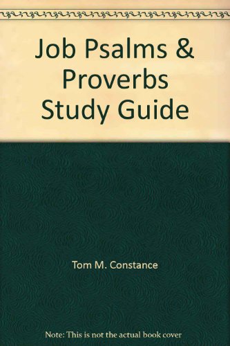 Beispielbild fr Job, Psalms & Proverbs Study Guide zum Verkauf von Wonder Book