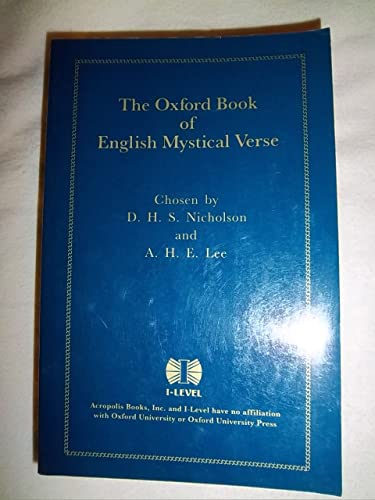 Stock image for The Oxford Book of English Mystical Verse for sale by SecondSale