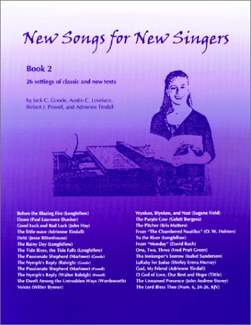 Beispielbild fr New Songs for New Singers: 26 Settings of Classic and New Texts zum Verkauf von HPB-Ruby