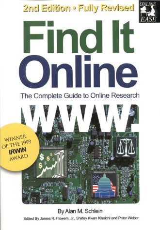 Stock image for Find It Online : The Complete Guide to Online Research for sale by Better World Books: West