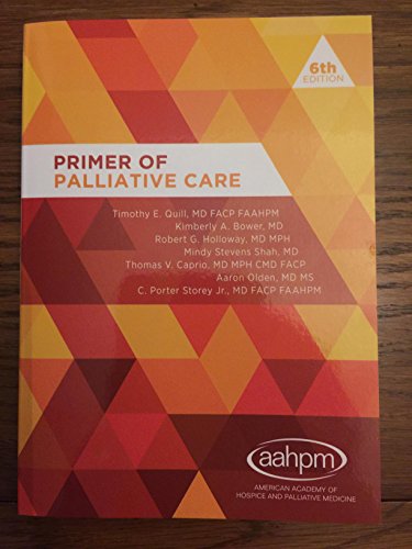 9781889296135: Primer of Palliative Care