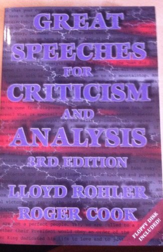 Stock image for Great Speeches for Criticism and Analysis for sale by Sheri's Book Treasures