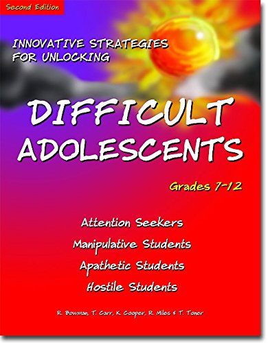 Beispielbild fr Innovative Strategies for Unlocking Difficult Adolescents: Grades 7-12 zum Verkauf von Wonder Book