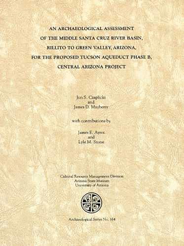 Stock image for An Archaeological Assessment of the Middle Santa C for sale by N. Fagin Books