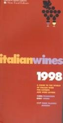 Beispielbild fr Italian Wines 1998: A Guide to the World of Italian Wine for Experts and Wine Lovers zum Verkauf von ThriftBooks-Dallas