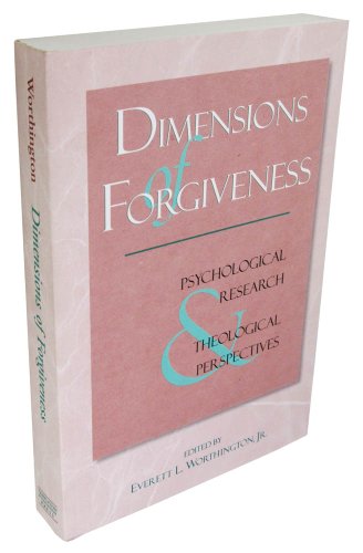 Beispielbild fr Dimensions of Forgiveness: A Research Approach Volume 1 zum Verkauf von ThriftBooks-Dallas