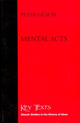 Imagen de archivo de Mental Acts (Key Texts) a la venta por Books From California