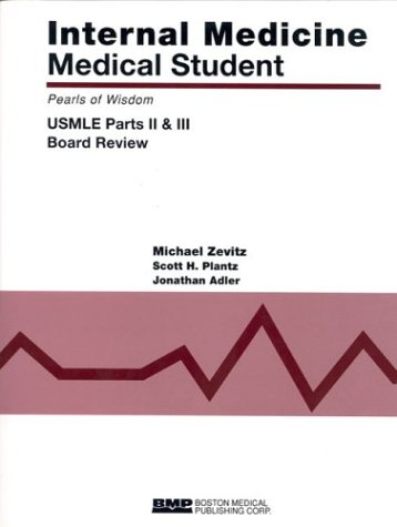 Stock image for Internal Medicine Medical Student USMLE Parts II & III: Pearls of Wisdom (Parts II and III) for sale by HPB-Red