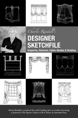 9781890379148: Charles Randall's Designer Sketchfile: Draperies, Valances, Fabric Shades & Bedding (Book & CD-ROM)