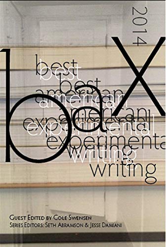 Stock image for Best American Experimental Writing for sale by SecondSale
