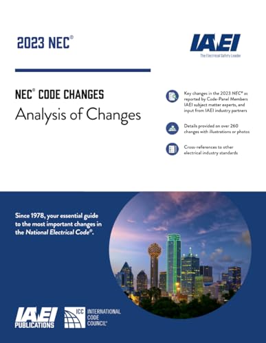 Beispielbild fr Analysis of Changes, NEC-2023 zum Verkauf von Byrd Books