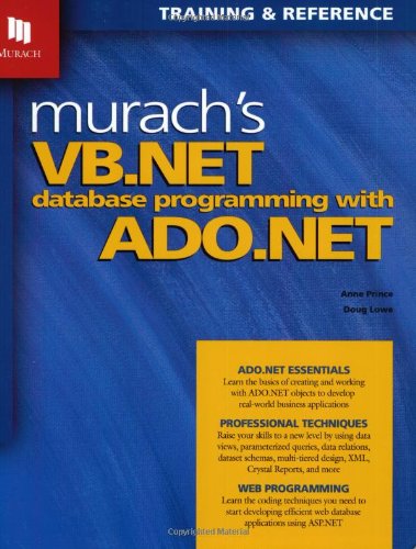 9781890774196: Murach's VB.NET Database Programming with ADO.NET