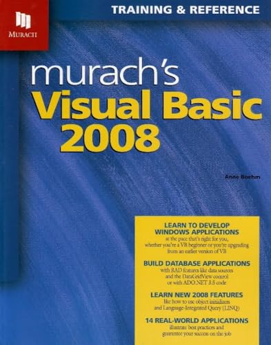 Stock image for Murach's Visual Basic 2008 for sale by Better World Books: West