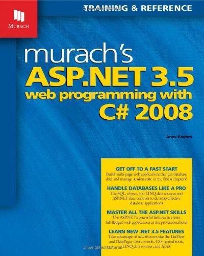 Beispielbild fr Murach's ASP.NET 3.5 Web Programming with C# 2008 zum Verkauf von Better World Books