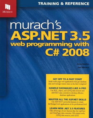 Stock image for Murach's ASP.NET 3.5 Web Programming with C# 2008 for sale by Better World Books: West
