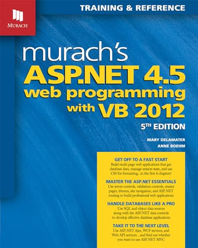 9781890774769: Murach's ASP.NET 4.5 Web Programming with VB 2012 (Training & Reference)