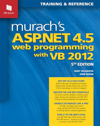 9781890774769: Murach's ASP.NET 4.5 Web Programming With VB 2012: Training & Reference