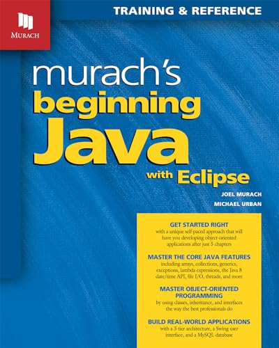 Beispielbild fr Murach's Beginning Java with Eclipse zum Verkauf von SecondSale