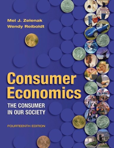 Imagen de archivo de Consumer Economics: The Consumer in Our Society a la venta por ThriftBooks-Atlanta