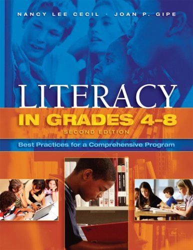 9781890871857: Literacy in Grades 4-8: Best Practices for a Comprehensive Program