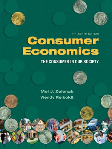 Imagen de archivo de Consumer Economics: The Consumer in Our Society a la venta por ThriftBooks-Dallas