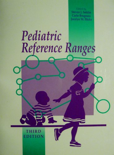 Beispielbild fr Pediatric Referance Ranges zum Verkauf von Better World Books