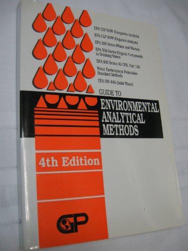 Imagen de archivo de Guide to Environmental Analytical Methods a la venta por Better World Books: West