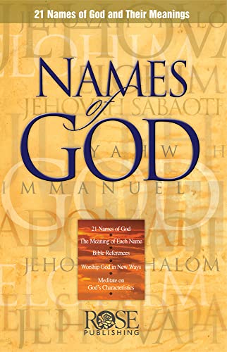 Stock image for Names of God : 21 Names of God and Their Meanings for sale by Better World Books