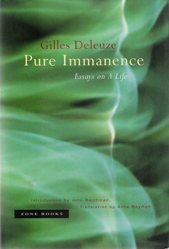 9781890951245: Pure Immanence – Essays on a Life (Zone Books)