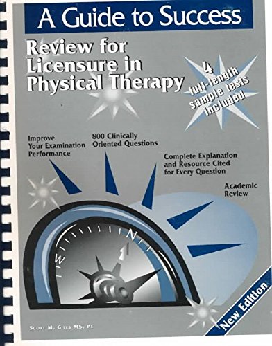 Imagen de archivo de Guide to Success: Physical Therapist Assistant's Review for Licensure a la venta por ThriftBooks-Dallas