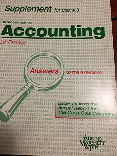 9781891112676: Introduction to Accounting for Finance