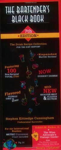 Imagen de archivo de Bartender's Black Book, 7th Edition: 2,700 New and Classic Recipes a la venta por HPB Inc.