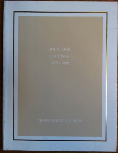 Stock image for John Cage: Etchings 1978-1982 for sale by W. Lamm