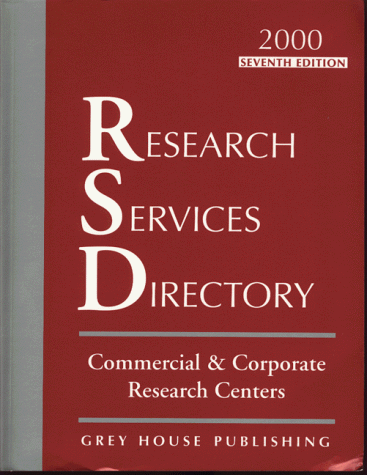 Research Services Directory, 1999/2000 (9781891482311) by Mars, Laura