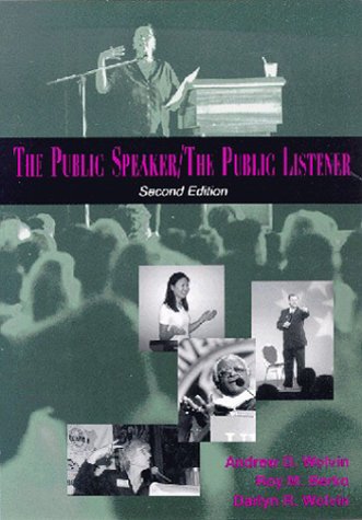 Beispielbild fr The Public Speaker/the Public Listener zum Verkauf von Wonder Book