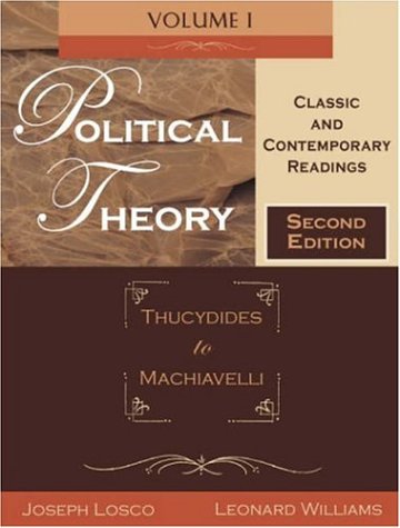 Imagen de archivo de Political Theory Classic and Contemporary Readings, Vol. 1: Thucydides to Machiavelli a la venta por HPB-Red