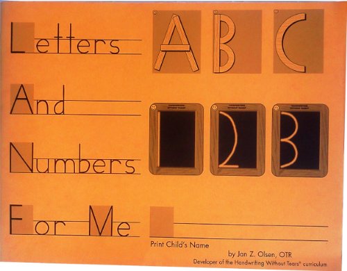 Letters and Numbers for Me Workbook (orange cover)