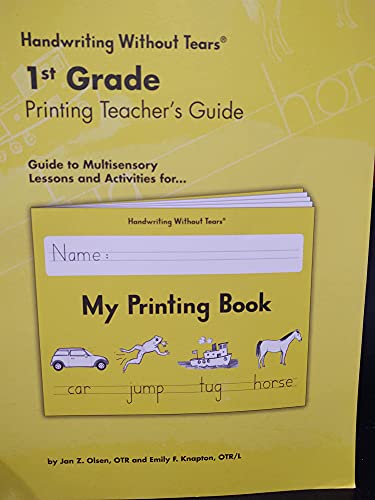 Stock image for Handwriting Without Tears 1st Grade Printing Teachers Guide for sale by Goodwill of Colorado