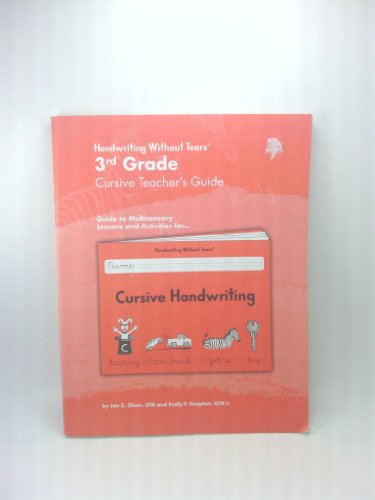 Stock image for Handwriting Without Tears, 3rd Grade, Eighth Edition: Cursive Teacher's Guide (2008 Copyright) for sale by ~Bookworksonline~