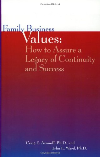 Beispielbild fr Family Business Values : How to Assure a Legacy of Continuity and Success zum Verkauf von Better World Books