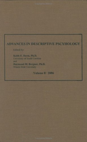 Beispielbild fr Advances in Descriptive Psychology, Vol. 8 zum Verkauf von Ed's Editions LLC, ABAA