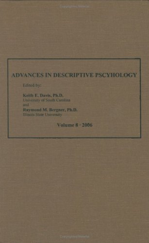 Imagen de archivo de Advances in Descriptive Psychology, Vol. 8 a la venta por Ed's Editions LLC, ABAA