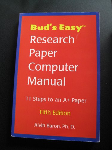 Stock image for Bud's Easy Research Paper Computer Manual for sale by BookHolders
