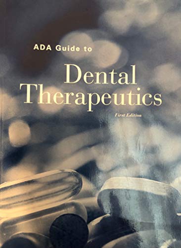Stock image for ADA guide to dental therapeutics for sale by HPB-Ruby