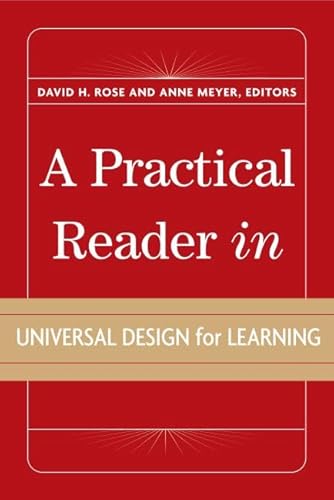 Imagen de archivo de A Practical Reader in Universal Design for Learning a la venta por More Than Words