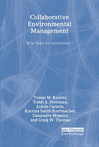 Stock image for Collaborative Environmental Management: What Roles for Government-1 (Rff Press) for sale by HPB-Red