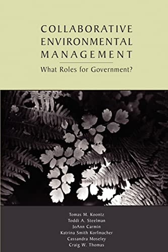 Imagen de archivo de Collaborative Environmental Management: What Roles for Government-1 a la venta por Chiron Media