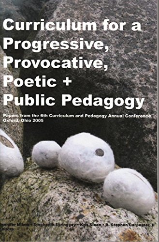 9781891928314: Curriculum for a Progressive, Provocative, Poetic + Public Pedagogy (Papers from the 6th Curriculum & Pedagogy Conf. 2005)