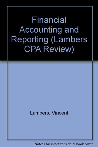 Stock image for Lambers CPA Review Financial Accounting and Reporting (Lambers Cpa Review 2002, 1) for sale by Irish Booksellers