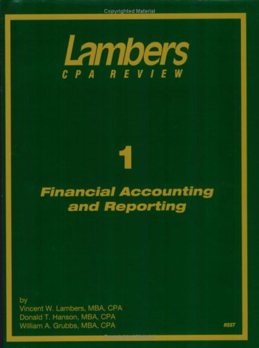 Beispielbild fr Financial Accounting and Reporting, 2007-2008 (Lambers Cpa Exam Revie zum Verkauf von Hawking Books